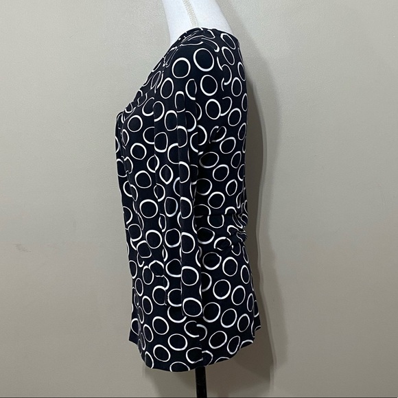 MICHAEL KORS || Twist Front V Neck Blouse size Medium - Picture 2 of 5
